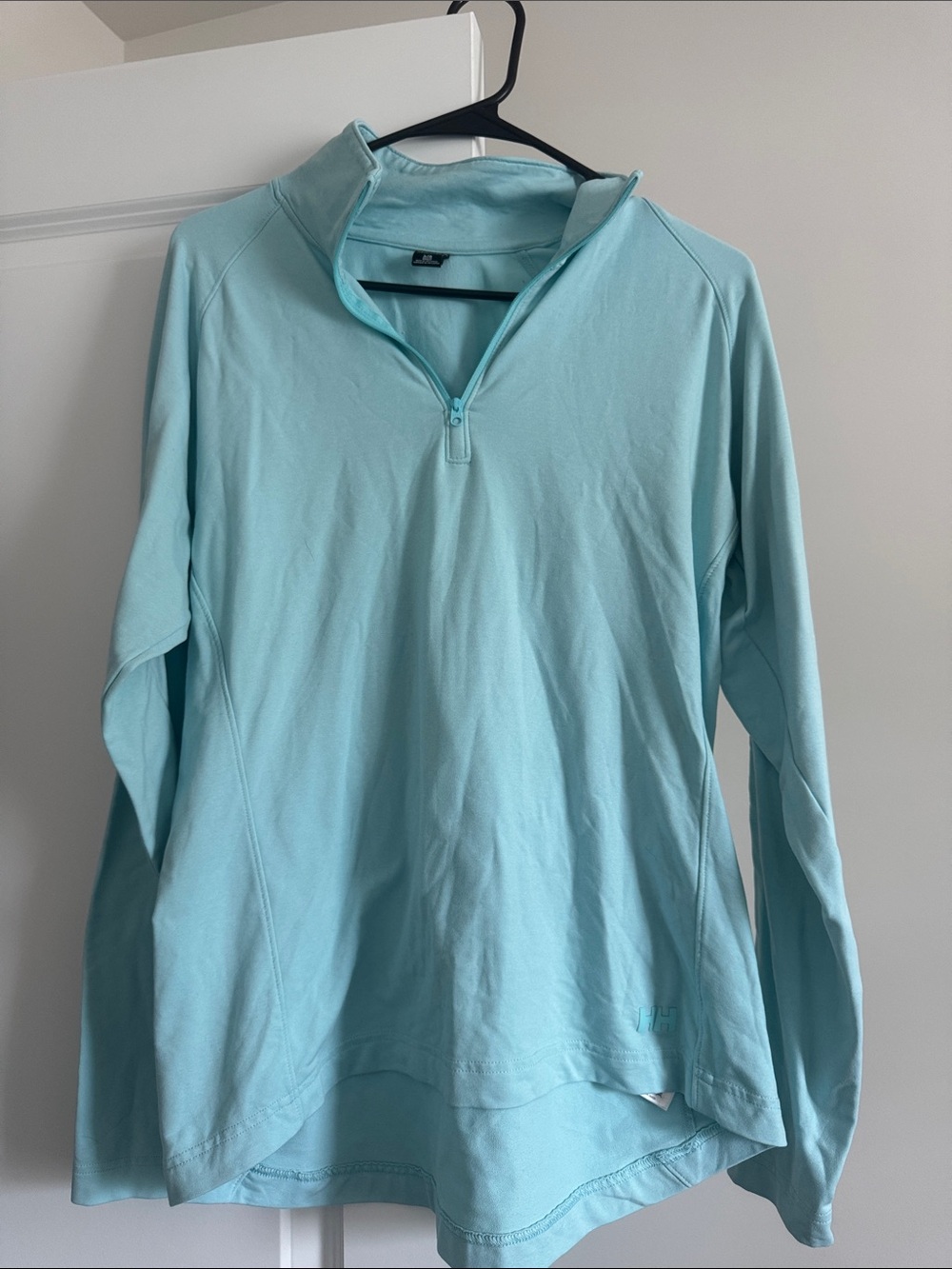 Light Blue Women’s ‘Helly Hansen’ Quarter-Zip Performance Sweater